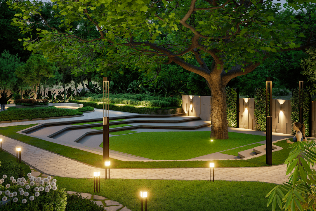 20,000 sq.ft. podium park for families