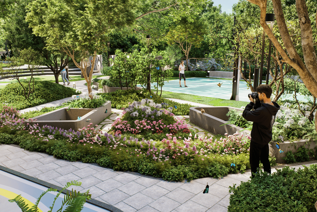 Butterfly gardens & bird shelters