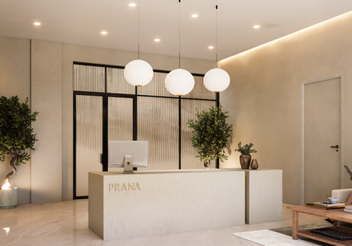 All-glass clubhouse & reception lounge