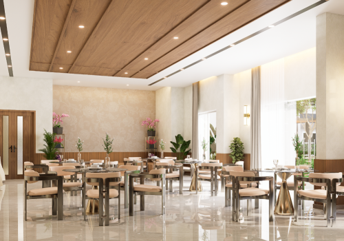 Banquet hall with lawn